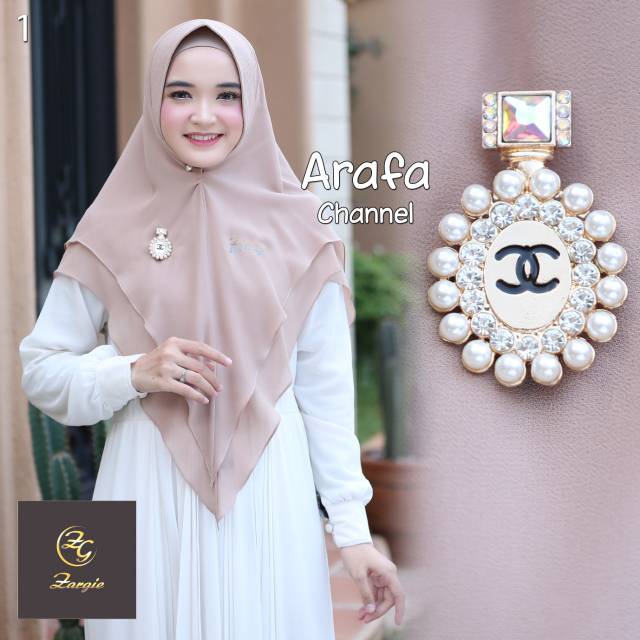 Khimar ARAFA CHANEL Free Bros Original Zargie Hijab