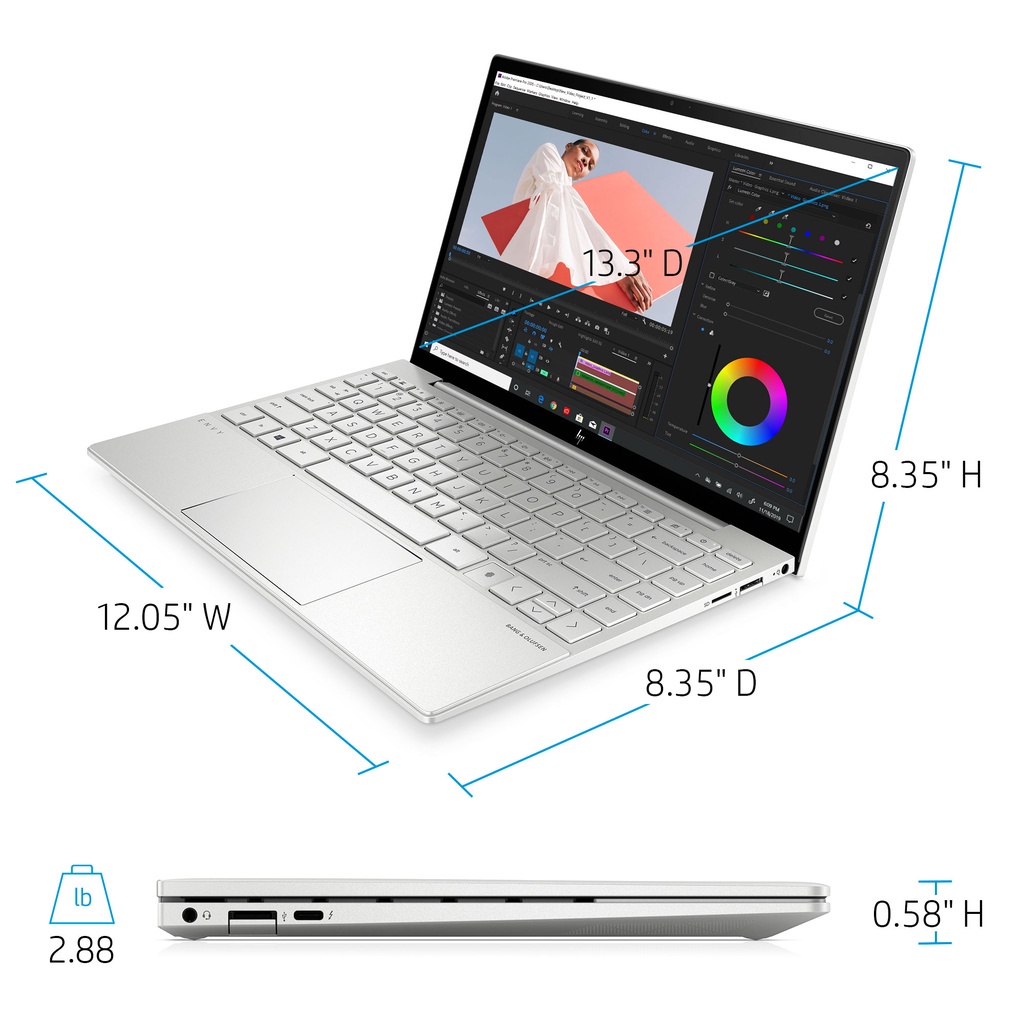 Laptop touchscreen HP Envy 13 Intel core EVO i7 1165G7 - i5 1135G7 Generasi 11 Ram 16GB 512GB ssd 13.3 FHD IPS Backlit Windows 11