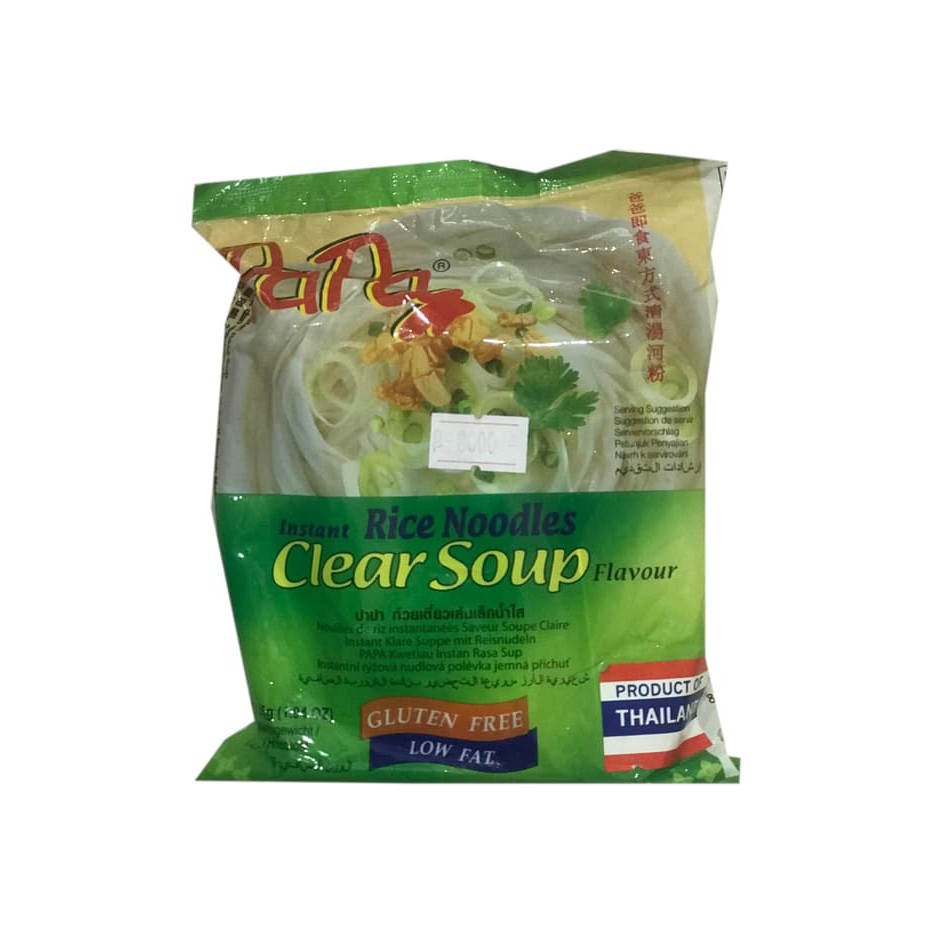 

PAPA INSTANT RICE NOODLES CLEAR SOUP FLAVOUR