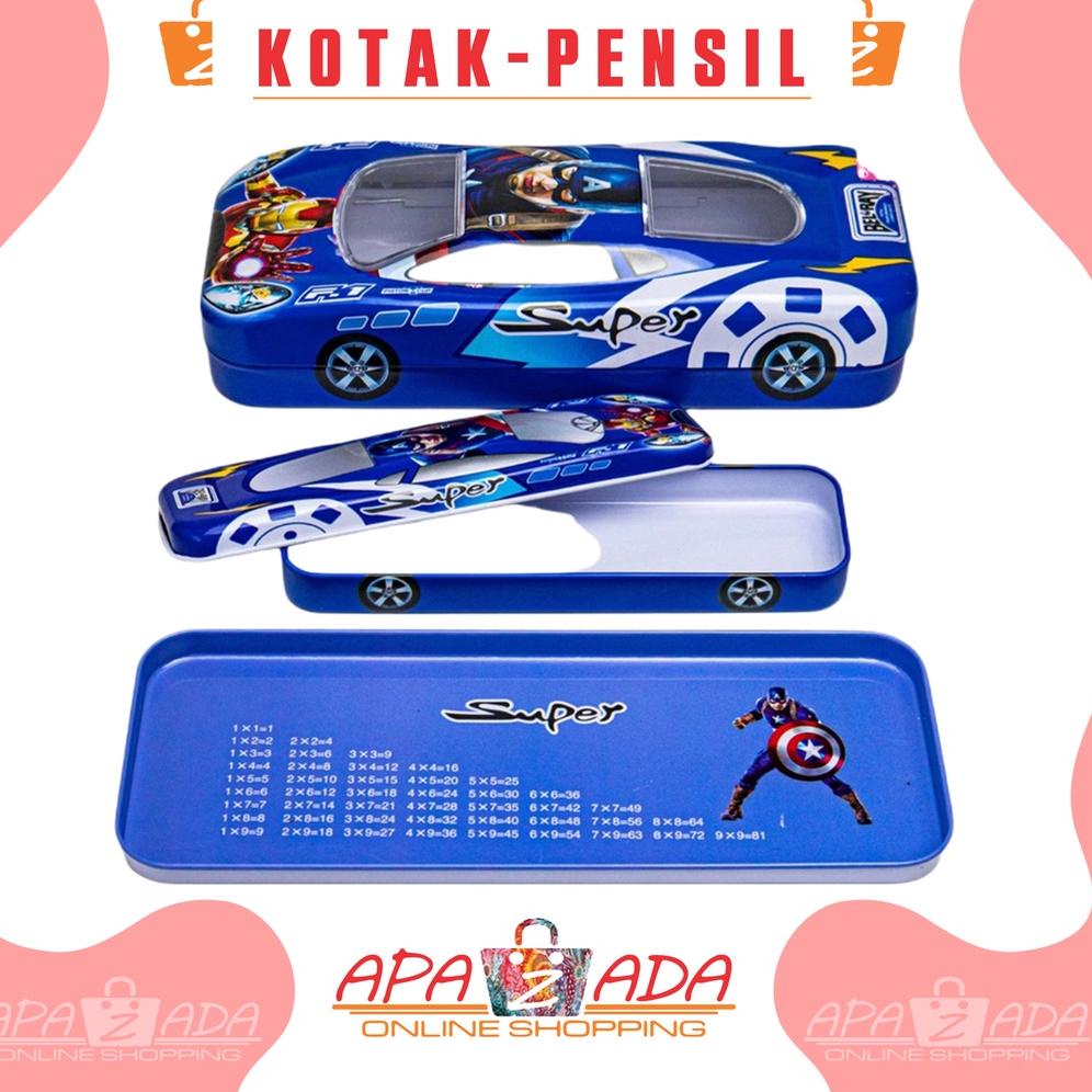 

[PRODUK 0K6Q7] Apazada - Kotak Pensil Kaleng Motif Mobil Karakter + isi / Tempat Pensil Kaleng AD-050 / Pencil Case Berkualitas Bisa Cod EMD