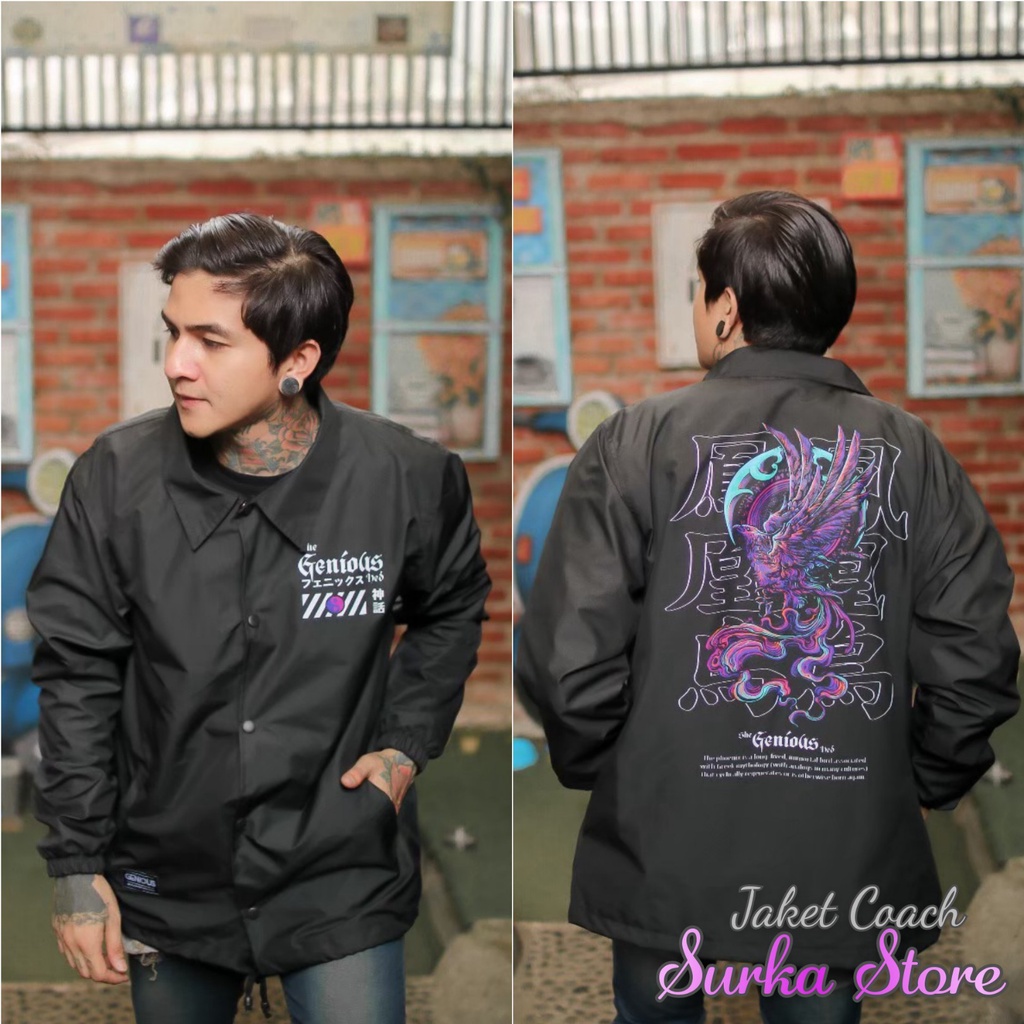 JAKET COACH PRIA ORIGINAL - JAKET WINDBREAKER UNISEX - JAKET PARASUT BERKERAH - CAOACH SALVIO HEXIA