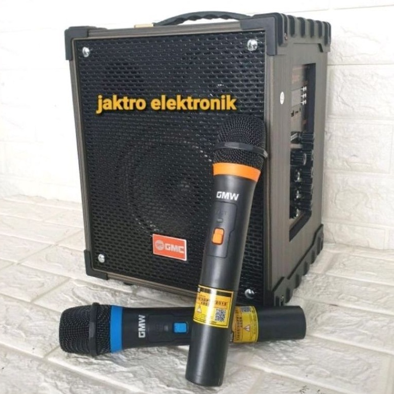 Speker GMC 899P Bluetooth Karaoke  Plus Mic Support Gitar