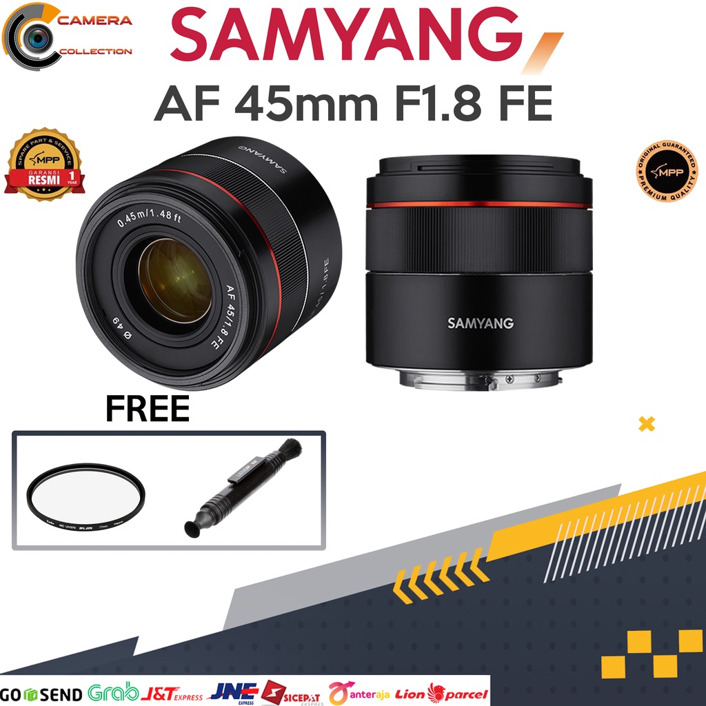 Samyang AF 45mm F1.8 FE For Sony / Lensa Samyang AF 45mm F1.8 FE