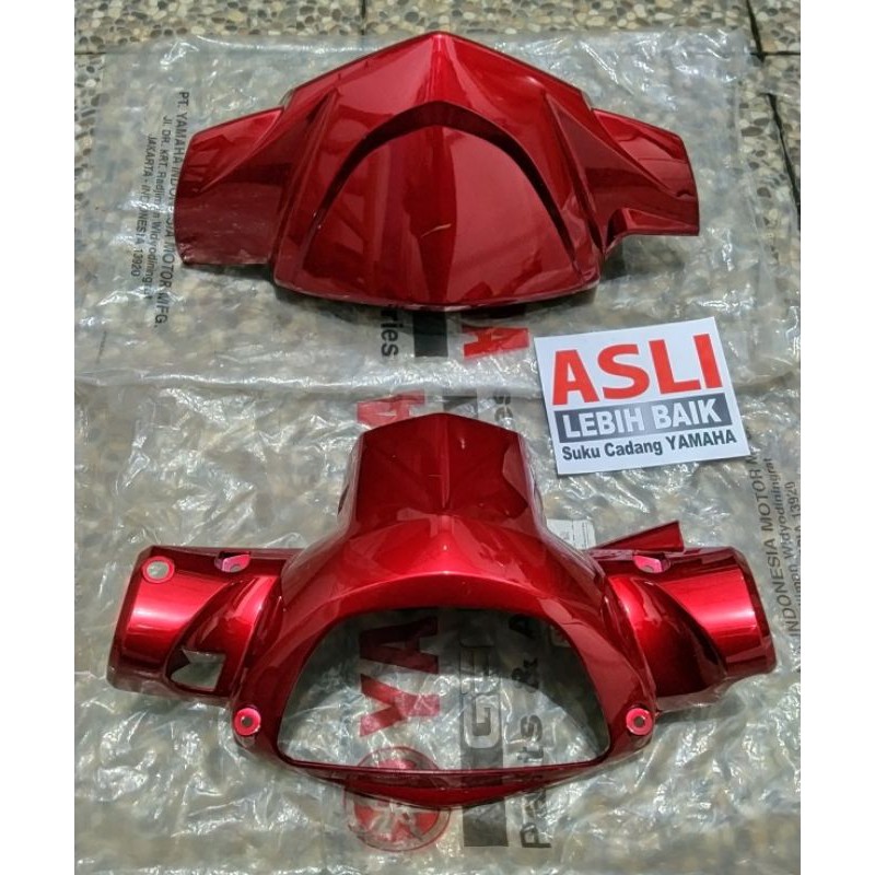 Batok nouvo z merah marun depan belakang original yamaha