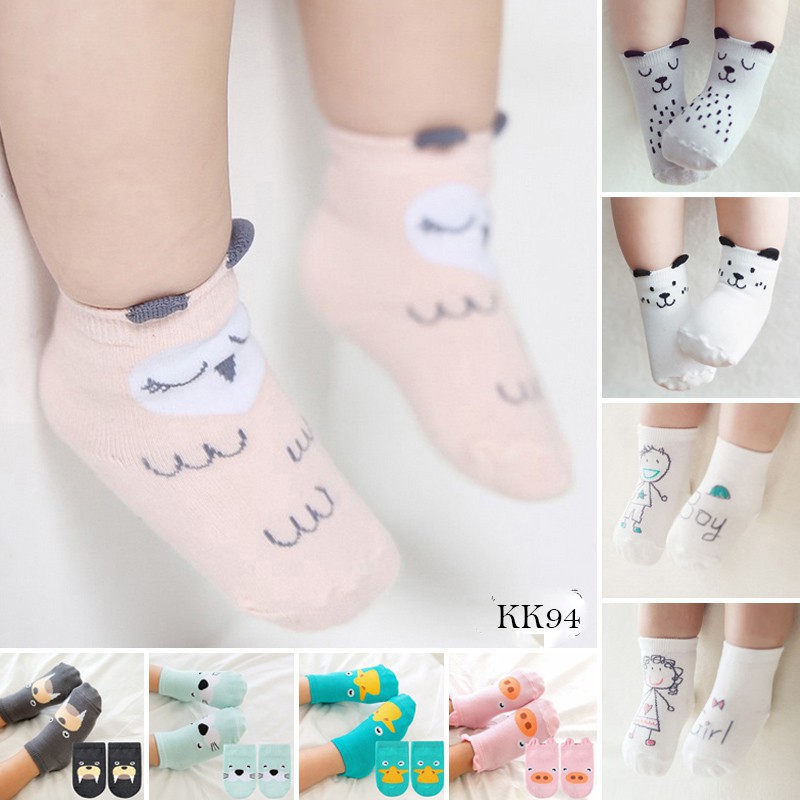 Kaos Kaki Hidden Socks Anak Korea Kepala Binatang Lucu