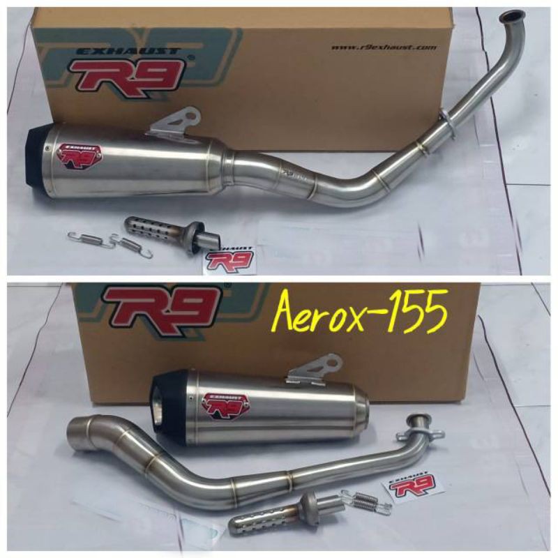 KNALPOT R9NEW ALPHA SERIES YAMAHA AEROX 155/KNALPOT R9 LEXI 125 PNP