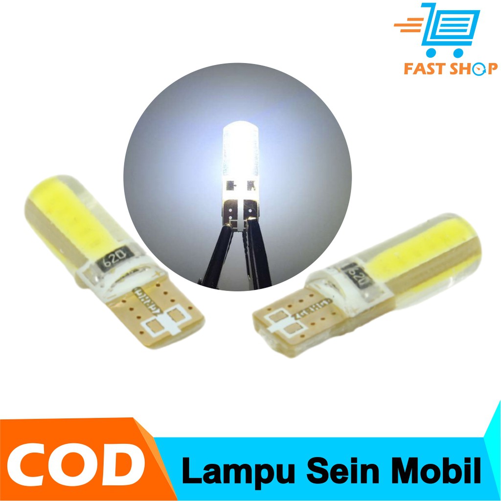 Lampu senja lampu kota Sein Mobil LED COB T10 W5W 1W 2 PCS 300 Lumens