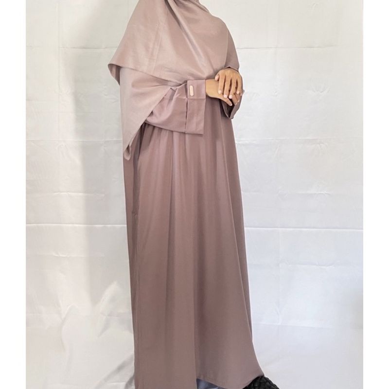 Abaya turkey basic polos busui wanita simpel murah cantik terlaris