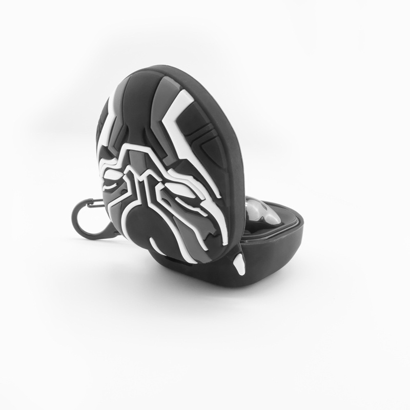 btsg Cute Panther Protective Cover Silicone Case for Galaxy-Buds live Earphone