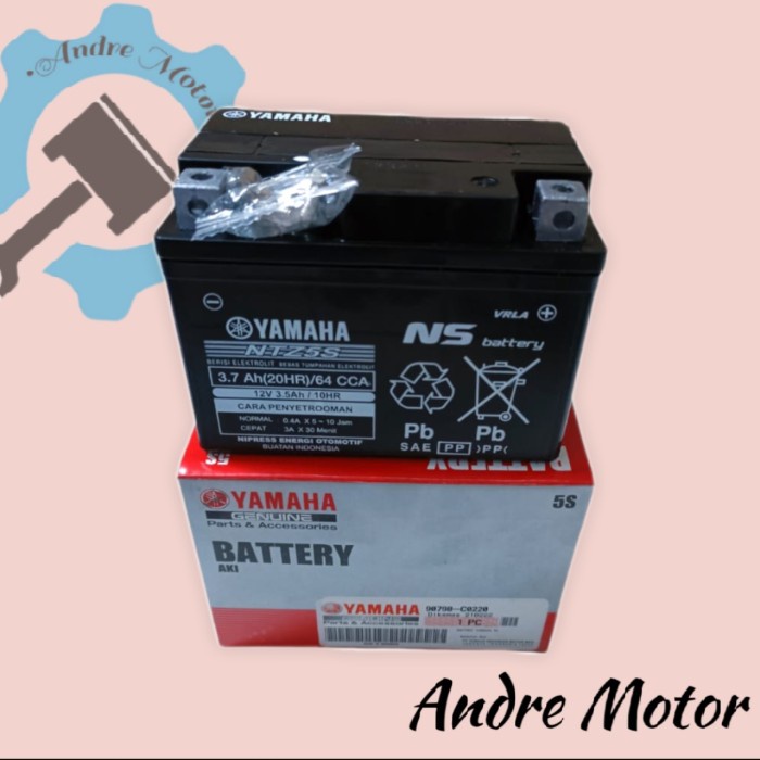 Aki Accu Kering NS NTZ5S Original Yamaha Mio Soul,Vixion,Mio J,Jupiter MX,Jupiter Z New,Beat Fi