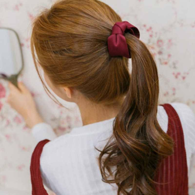 Jepit Rambut Model Pita Besar Warna Polos untuk Wanita Jepit Rambut Model Pita Besar Warna Polos untuk Wanita
