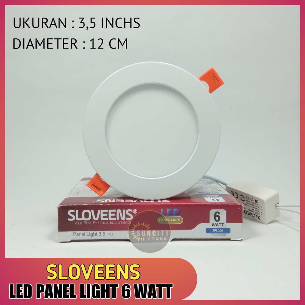 Sloveens Panel LED / LED Downlight - Cahaya Putih &amp; Warm White