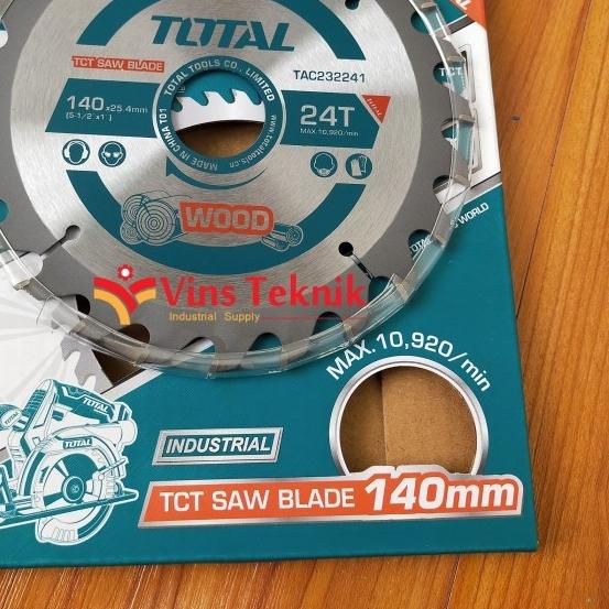 ♦ mata gergaji circular saw 5 inch 140mm TCT saw blade 24T TOTAL TAC2322 ✷
