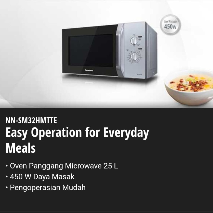 PANASONIC NN-SM32HMTTE Microwave Oven Low Watt NNSM32 SM32