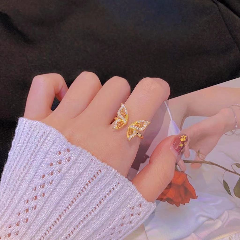 Cincin Jari Telunjuk Model Terbuka Gaya Korea Untuk Wanita