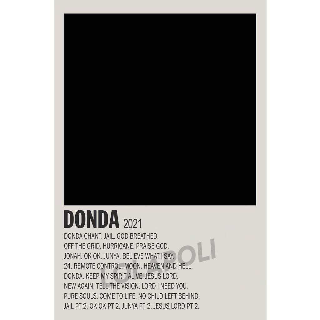 Poster Cover Album Donda - Kanye West