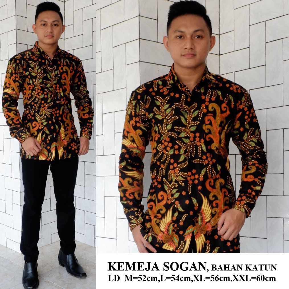 GROSIR BATIK KEMEJA SOGAN KEMEJA BATIK SAMPAI SIZE JUMBO M L XL XXL 3XL 4L 5L