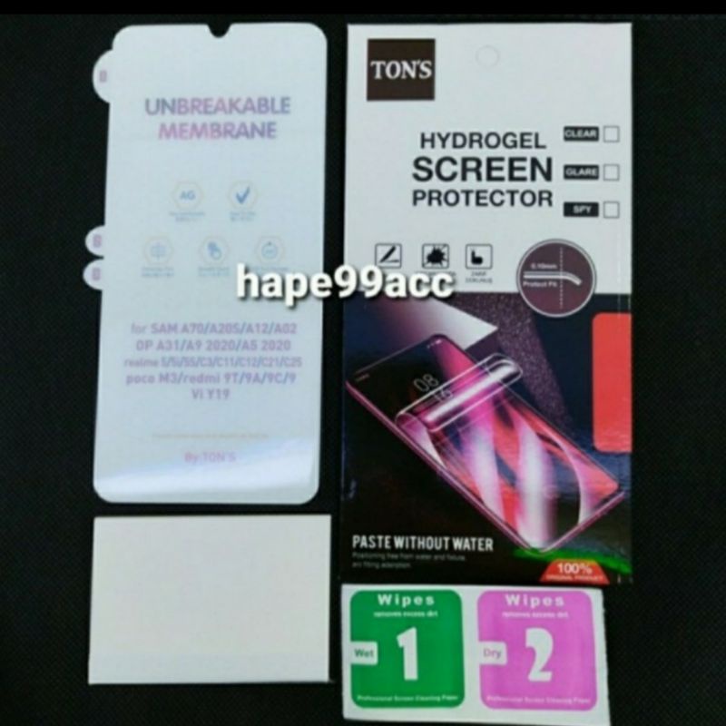 infinix smart 6 anti gores hydrogel Matte screen protector