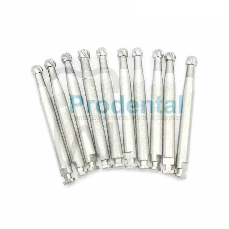 Dental Bur Metal Bulat RA-8 Low Speed Bur Tulang Carbide Tungsten Round Bur Lowspeed Bur Gigi Contra Angle