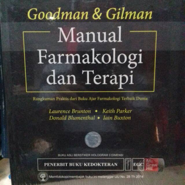 Jual Goodman Dan Gilman Manual Farmakologi Dan Terapi Shopee Indonesia 9531