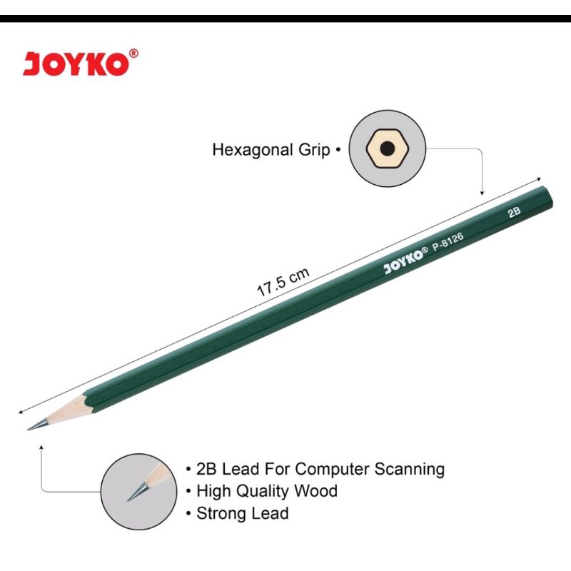 Pensil joyko P-8126 Isi 12 Pcs ( satu lusin )