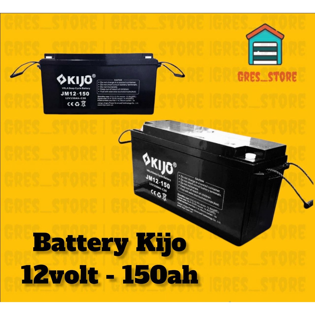 aki panel surya aki vrla aki solar panel12v 150ah 12volt kijo BATTERY KIJO 150AH AKI KERING 150AH KI