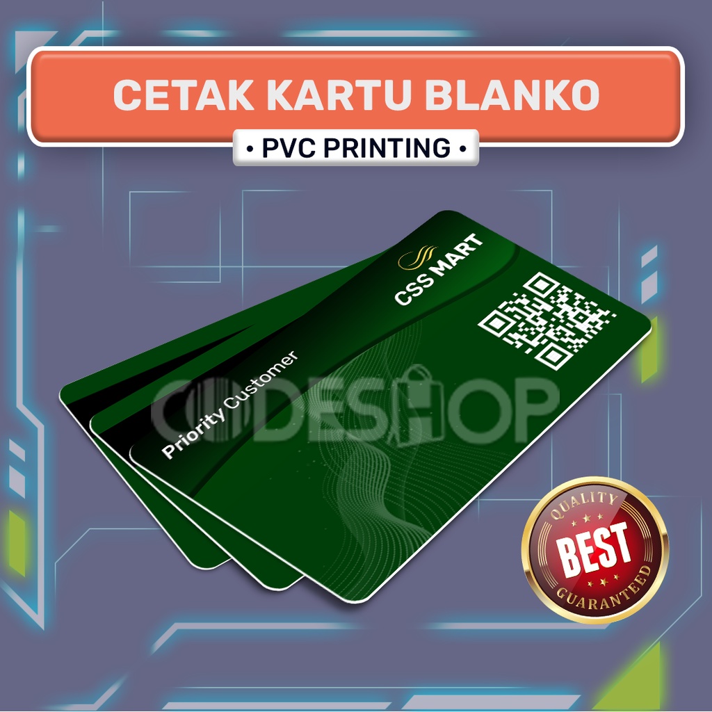 Cetak Kartu Blangko Card Preprinted PVC