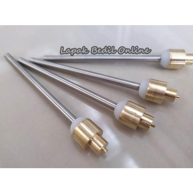 Buruan beli] Pentil Tabung Kuningan Teflon 12mm Putih Cembung AS 4mm