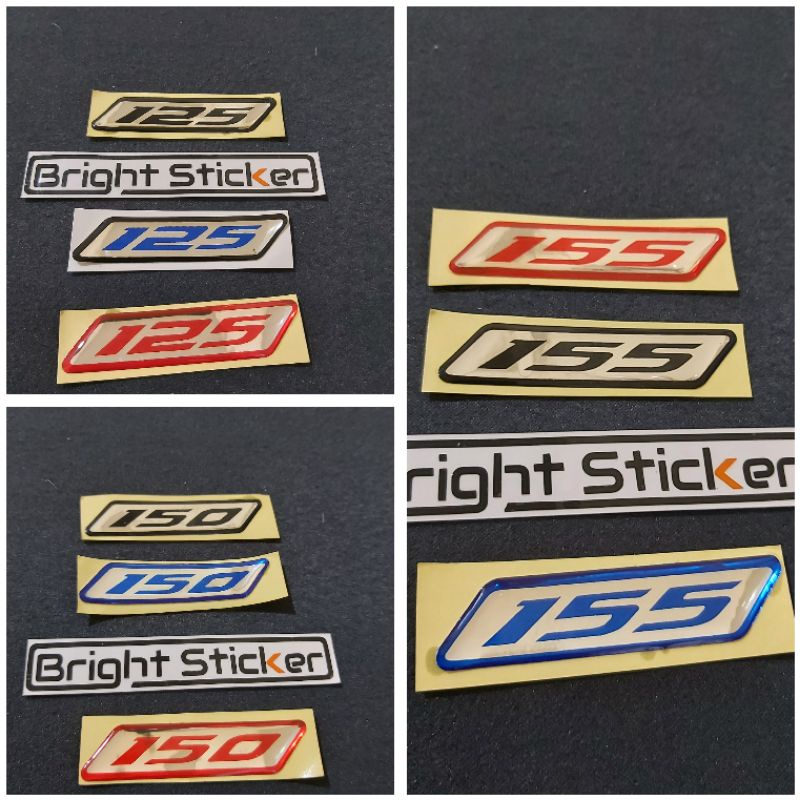 STICKER EMBLEM 125 150 155 TIMBUL 3D