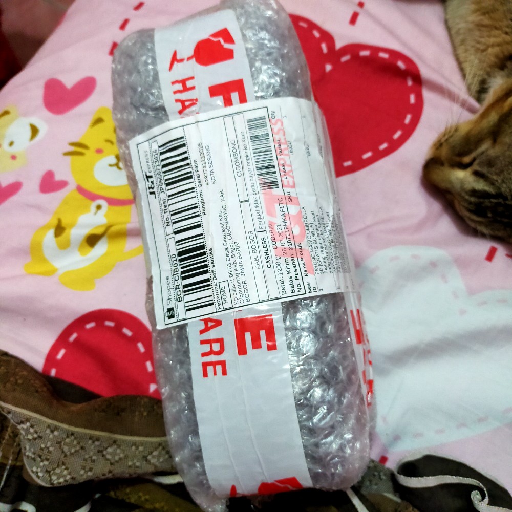 Payung Magic Umbrella  3d [gratis Bubble] / Payung Hujan Dengan Motif Yang Muncul Ketika Basah