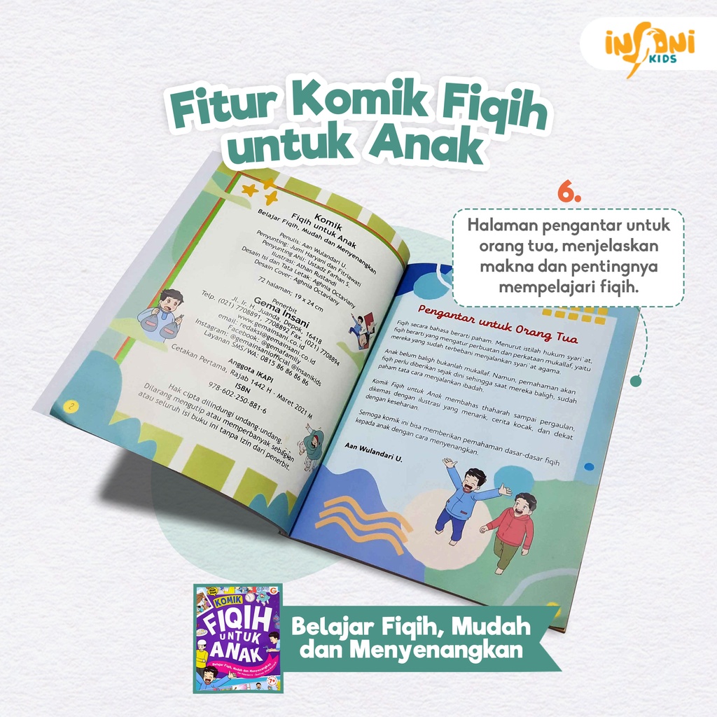 Buku Komik Fiqih Untuk Anak - Gema Insani 100% Original