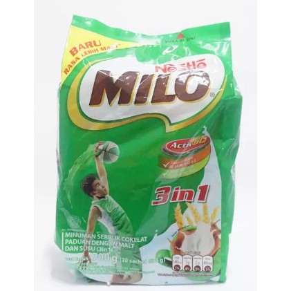 

MILO SUSU 3IN1 ACTIV-GO POLYBAG 18X34GR PAK