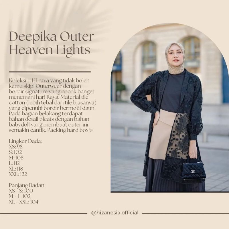 DEEPIKA OUTER BLACK HEAVEN LIGHTS