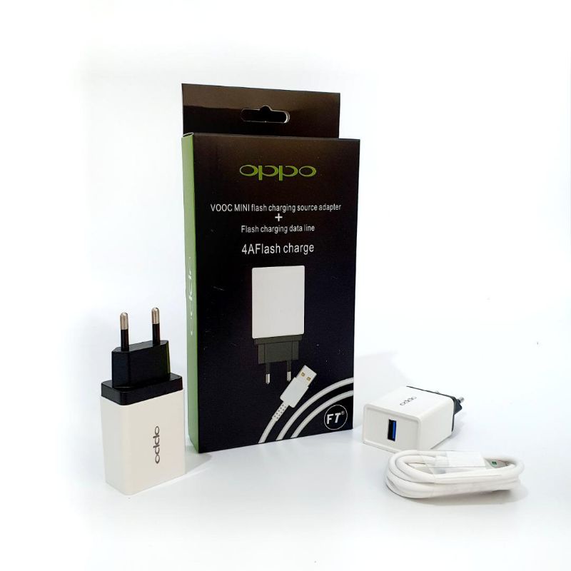 Charger VOOC MINI 4A Fast Charger / FREE Kabel Data - FT VOOC MINI