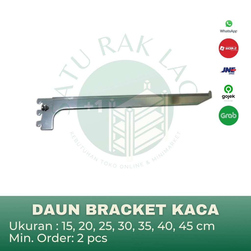 Daun Bracket Breket Rak Toko Display Kaca Rak Dinding Buku Sepatu Mainan Action Figure
