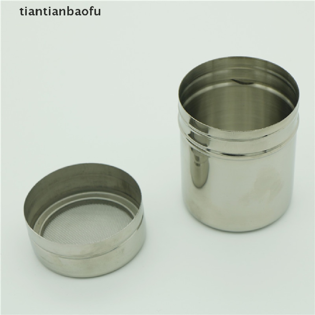 [tiantianbaofu] Stainless Steel Chocolate Shaker Icing Sugar Powder Cocoa Flour Coffee Sifter Boutique