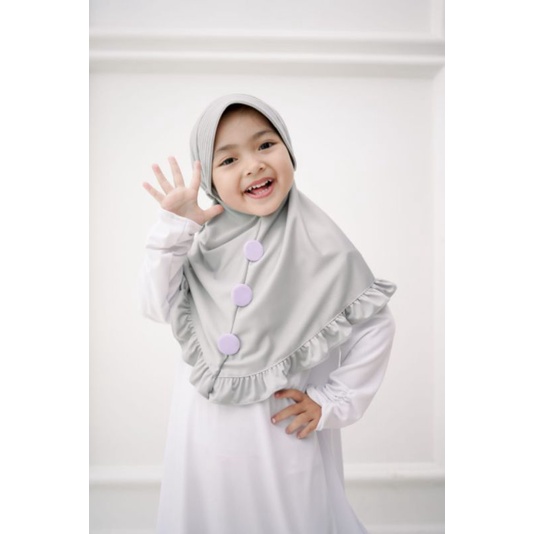 hijab anak bergo candy anak//hijab instan anak real pict//hijab anak lucu//hijab anak paud//hijab an