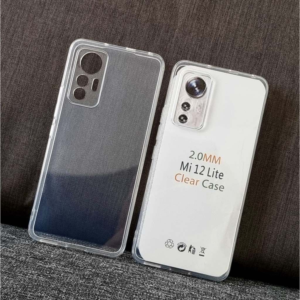 PROMO New PAKET 4 IN 1 Case XIAOMI 12 LITE SoftCase Clear HD Free Anti Gores Layar &amp; Anti Gores Camera &amp; Skin Carbon Handphone