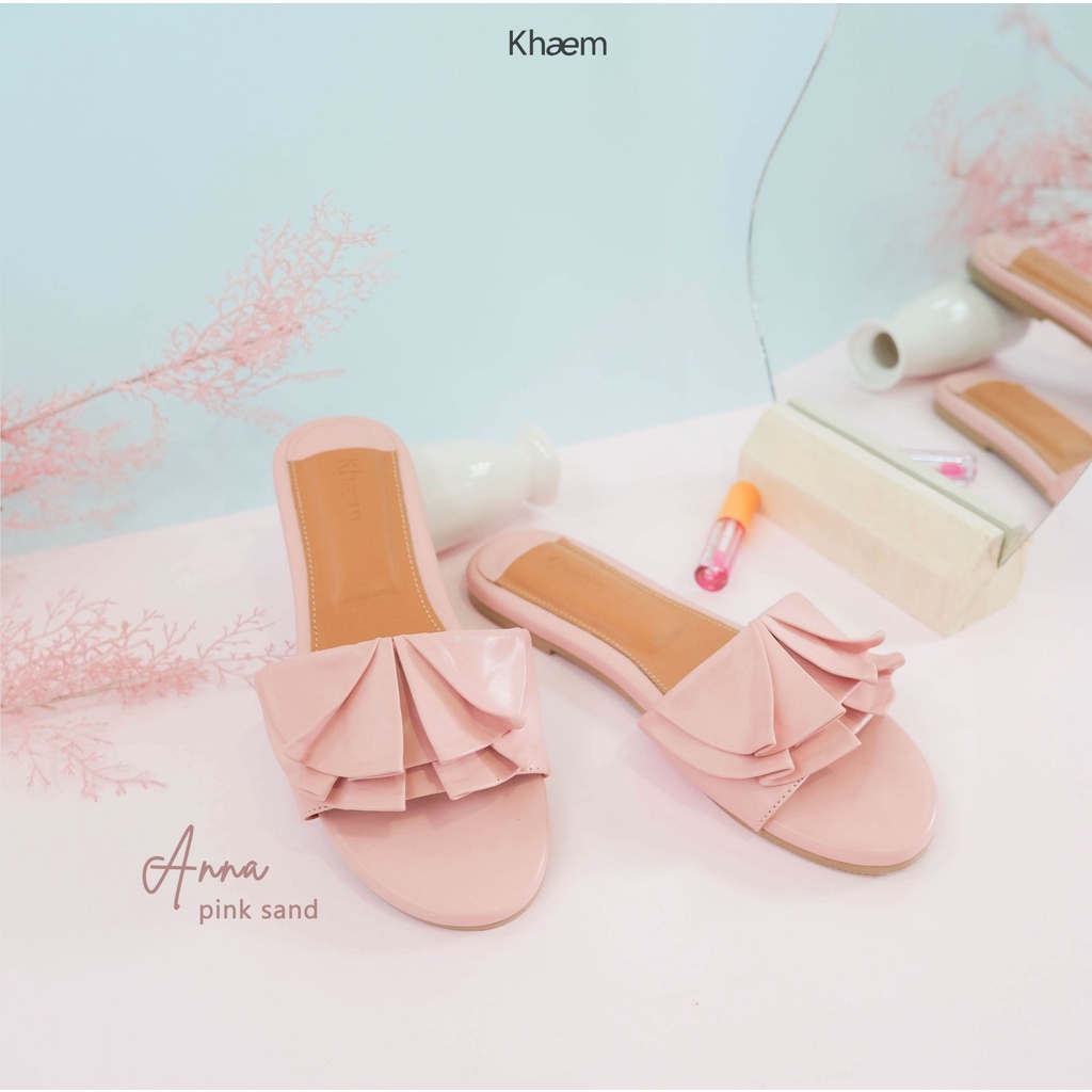 Anna Sandals by Khaem x EmmaQueen-Pink Sand