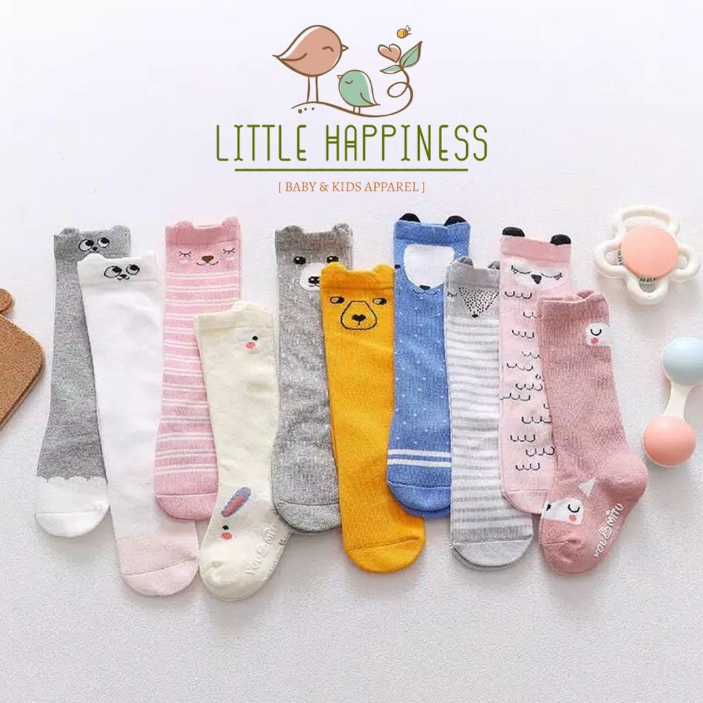 Kaos Kaki Bayi Import Korea Panjang Karakter Lucu Anti Slip