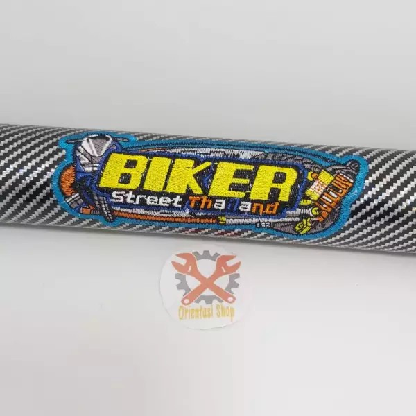 Kulit jok biker Karbon  Silver sarung jok biker  carbon Thailand universal