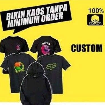 Cetak Sablon kaos Satuan