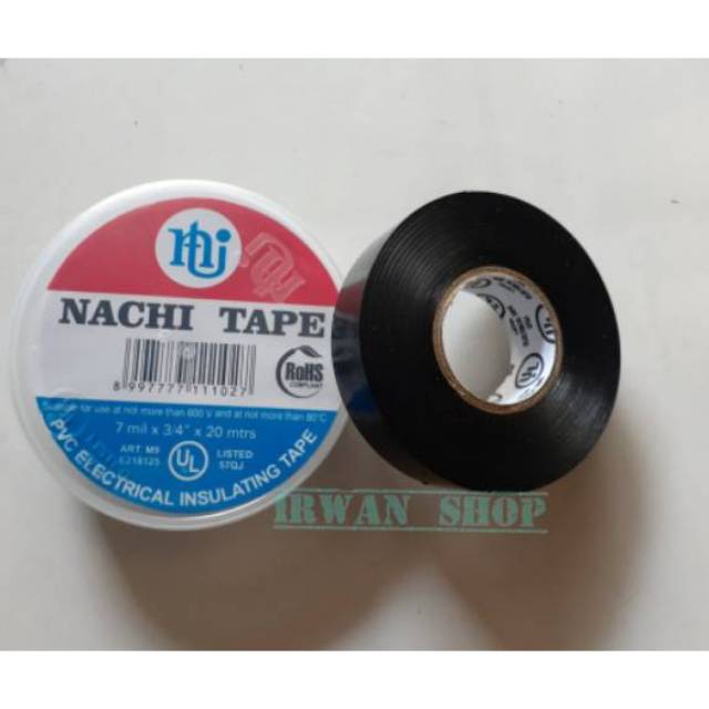 

Isolasi Listrik Nachi Tape 20 Meter