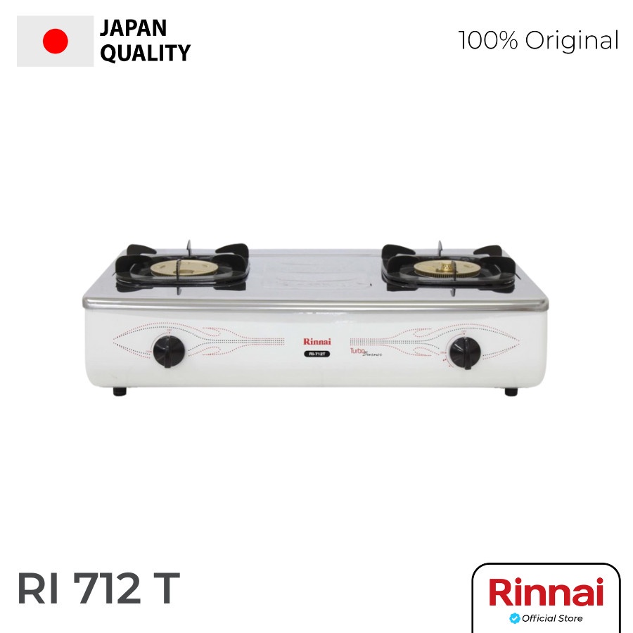 Kompor Gas Rinnai 2 Tungku RI-712T / Kompor Rinnai RI712T