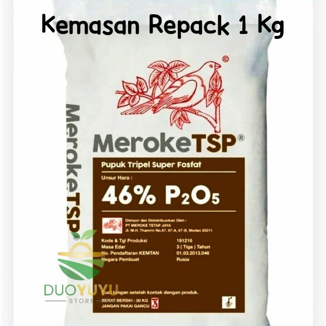 Pupuk TSP 46% Repack 1 Kg Pupuk Pembenah Tanah