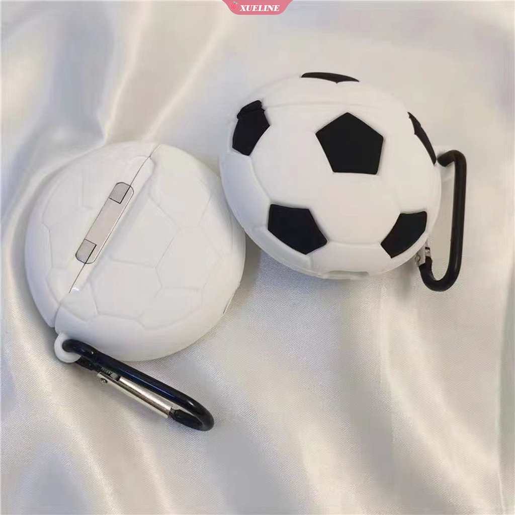 Casing Soft Case Silikon Motif Bola Basket / Sepak Untuk AirPods 1 / 2