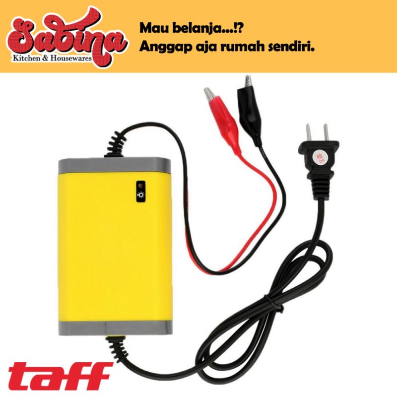 Charger Kendaraan Aki Mobil Motor Taffware Lead Acid 12V 2A - UD11