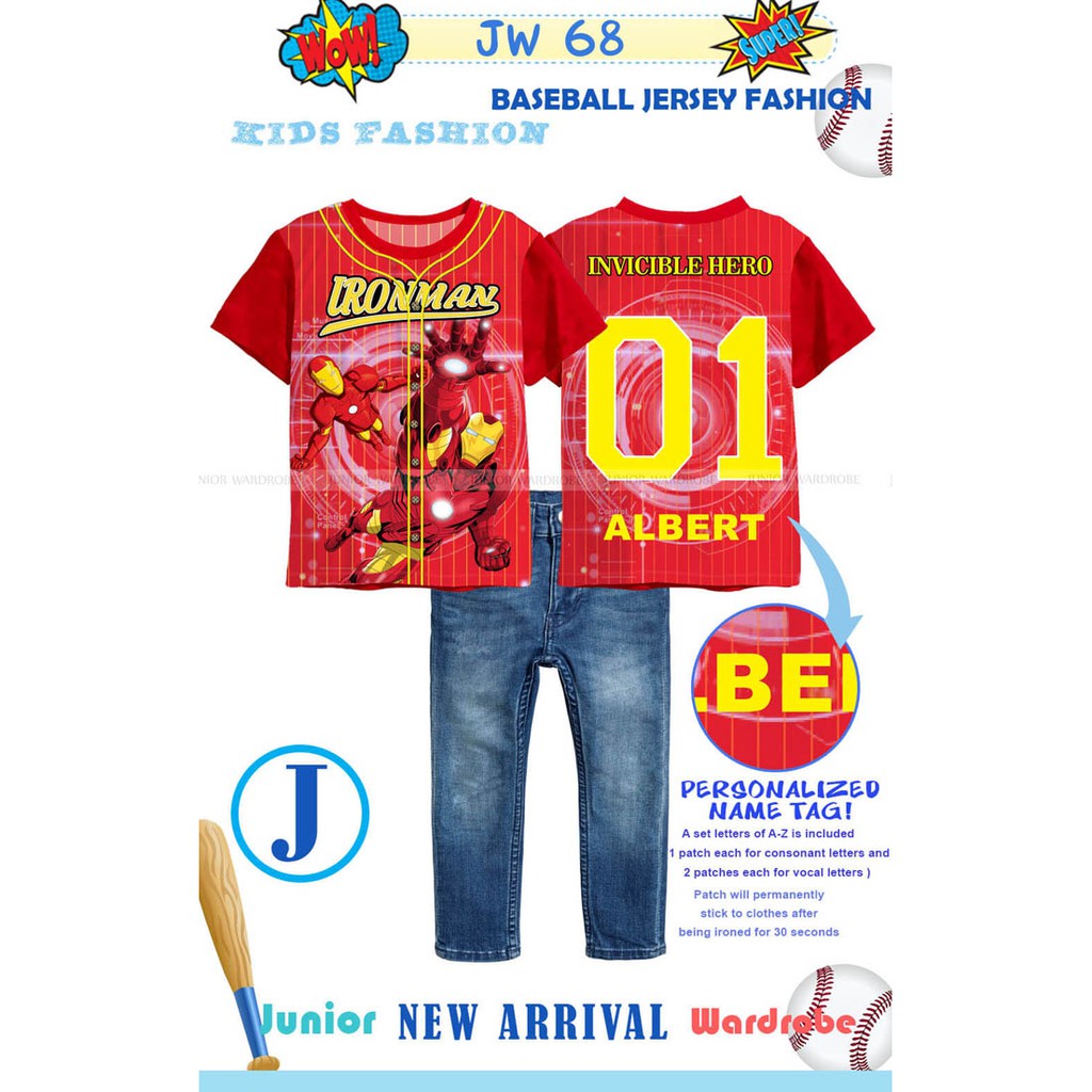 JW68 SHIRT + JEANS BISA BIKIN NAMA ANAK KODE GHIJKL