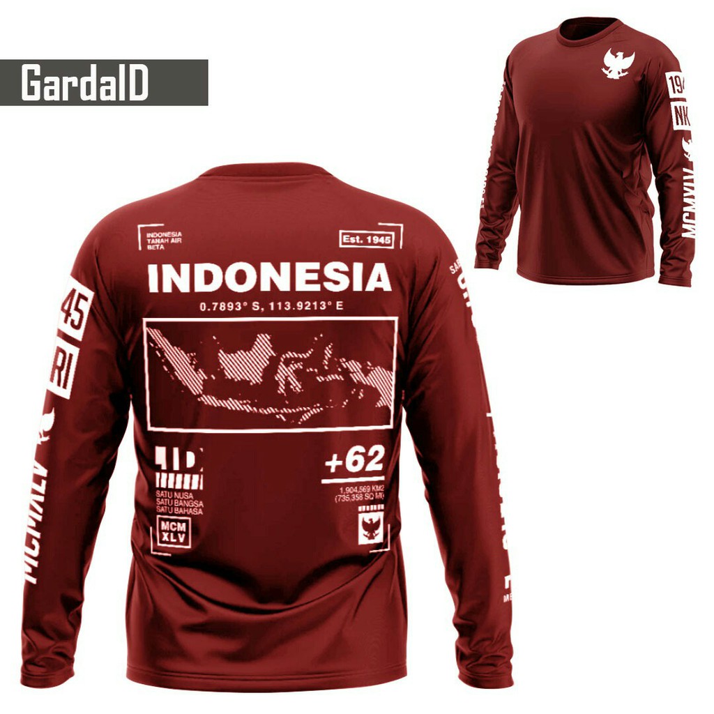 Baju Kaos lengan panjang pria Kaos GardaID