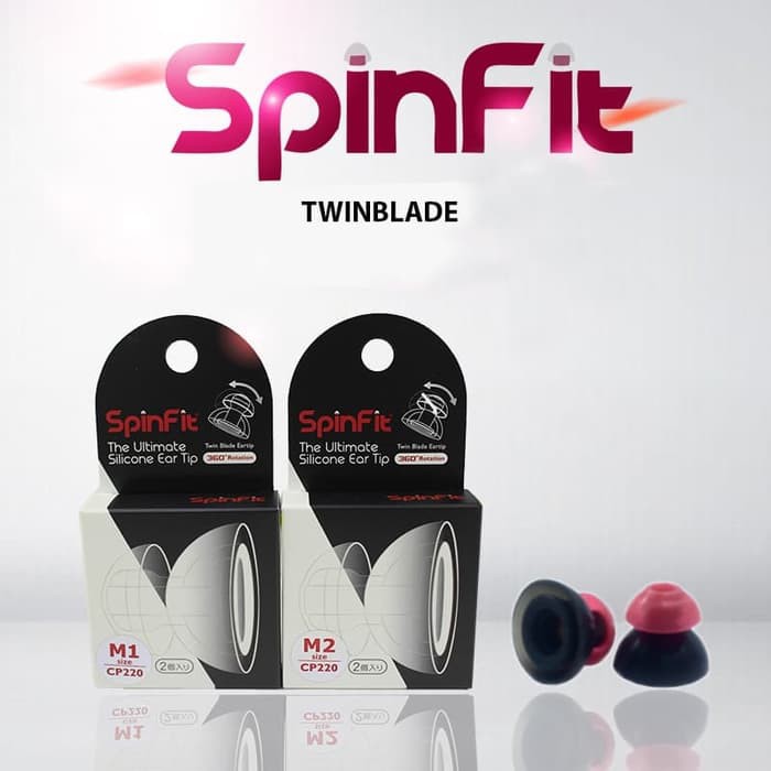 SpinFit - TwinBlade - CP 220 - Silicone Eartips